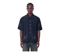 Our Legacy - Every Shirt Shortsleeve - Homme - Chemises - Bleu - Taille: M