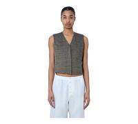 Our Legacy - Gilet sans Manches Col en V - Femme - Vestes - Brun - Taille: 40 FR