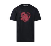 Our Legacy - Love Story Print Loose T-Shirt - Homme - Tops - Noir - Taille: M