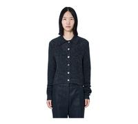 Our Legacy - Mazzy Polo Cardigan - Femme - Pulls - Noir - Taille: 42 FR