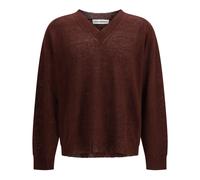 Our Legacy - Pull Col en V Rue - Homme - Pulls - Brun - Taille: XL
