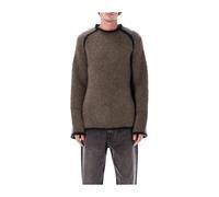 Our Legacy - Pull Raglan en Maille Mohair - Homme - Pulls - Gris - Taille: XL