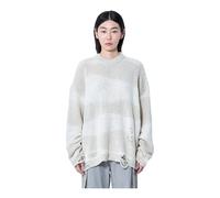 Our Legacy - Pull Ras du Cou Effet Vieilli - Femme - Pulls - Blanc - Taille: 38 FR