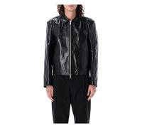 Our Legacy - Veste en Cuir Italien à Zip - Homme - Vestes - Noir - Taille: M