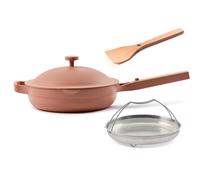 Our Place Always Pan Batterie de cuisine en céramique antiadhésive et sans toxines | Poêle à frire et sauteuse brevetée 10 en 1 en aluminium | Sans danger pour le four, l'induction et toutes les