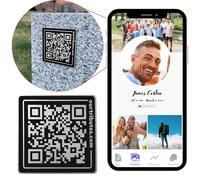 Our Tributes Page Web commémorative et Plaque commémorative QR pour cimetière, Pierre tombale, Cadeaux de deuil pour la Perte d'un être Cher ; collectez des Souvenirs, des Photos, des Messages de la