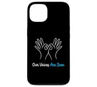 Our Voices are Seen American Sign Language Interprète Coque pour iPhone 13