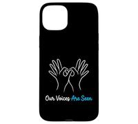 Our Voices are Seen American Sign Language Interprète Coque pour iPhone 15 Plus