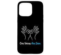 Our Voices are Seen American Sign Language Interprète Coque pour iPhone 15 Pro Max