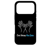 Our Voices are Seen American Sign Language Interprète Coque pour iPhone 17 Pro