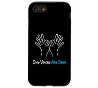 Our Voices are Seen American Sign Language Interprète Coque pour iPhone SE (2020) / 7/8