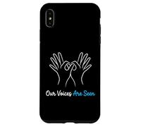Our Voices are Seen American Sign Language Interprète Coque pour iPhone XS Max