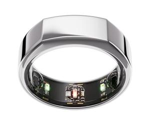 Oura Gen3 Heritage Anneau connecté - Taille 13, Silver | Suivi sommeil, fréquence cardiaque et activité - Max. 7 jours d'autonomie - Compatible iOS/Android - Baguier Oura pour trouver votre taille