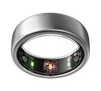 Oura Gen3 Horizon Anneau connecté - Taille 11, Brushed Titanium | Suivi sommeil, fréquence cardiaque et activité - Max 7 jours d'autonomie - Compatible iOS/Android -Baguier Oura pour trouver sa taille