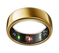 Oura Gen3 Horizon Anneau connecté - Taille 6, Gold | Suivi sommeil, fréquence cardiaque et activité - Max. 7 jours d'autonomie - Compatible iOS/Android - Baguier Oura pour trouver votre taille