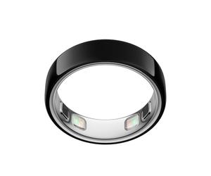 Oura Ring 5 Black - Taille 8 - Déterminez Votre Taille Avant d'acheter | Bague intelligente la plus petite au monde, activité, santé des femmes, conseiller en IA, 1 semaine d'autonomie