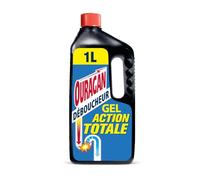 OURAGAN Déboucheur Action Totale Gel 1 Litre - Élimination Complète des Bouchons de Canalisations - Lot de 3