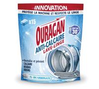 OURAGAN Tablettes anticalcaire Ouragan lave-linge, sachet de 15