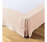 OUREA - Cache-Sommier à Nouettes 140x190cm Gaze de Coton Guimauve - ACTOME Rose G