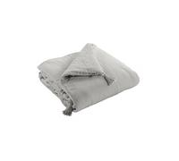 OUREA - Chemin de Lit 90x200cm Capitonné Gaze de Coton Nuage - Altobuy Gris G