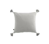 OUREA - Coussin Déhoussable 40x40cm avec Pompons Gaze de Coton Nuage - Altobuy