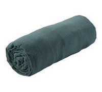 OUREA - Drap Housse 200x200cm Gaze de Coton Canard - Altobuy Bleu G