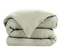 AltoBuy OUREA - Housse de Couette 140x200cm Gaze de Coton Vert d'eau