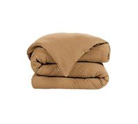 OUREA - Housse de Couette 200x200cm Gaze de Coton Camel -