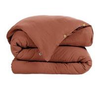 OUREA - Housse de Couette 240x220cm Gaze de Coton Terracotta - Altobuy Rouge G