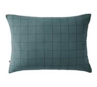 OUREA MOTIF - Taie d'Oreiller 50x70cm Gaze de Coton Canard à Grands Carreaux -