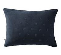 OUREA MOTIF - Taie d'Oreiller 50x70cm Gaze de Coton Minuit à Fleurs Ajourées - Altobuy Bleu G
