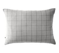 OUREA MOTIF - Taie d'Oreiller 50x70cm Gaze de Coton Nuage à Grands Carreaux -