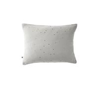 OUREA MOTIF - Taie d'Oreiller 50x70cm Gaze de Coton Nuage à Pois Dorés -