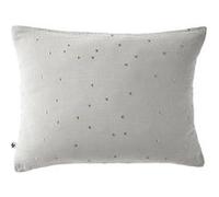 OUREA MOTIF - Taie d'Oreiller 50x70cm Gaze de Coton Nuage à Pois Dorés -