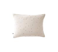 OUREA MOTIF - Taie d'Oreiller 50x70cm Gaze de Coton Pampa à Pois Dorés - Altobuy Beige