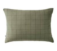 OUREA MOTIF - Taie d'Oreiller 50x70cm Gaze de Coton Romarin à Grands Carreaux -