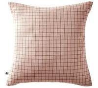 OUREA MOTIF - Taie d'Oreiller 60x60cm Gaze de Coton Guimauve à Petits Carreaux -