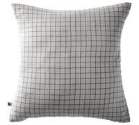 OUREA MOTIF - Taie d'Oreiller 60x60cm Gaze de Coton Nuage à Petits Carreaux - Altobuy Gris G