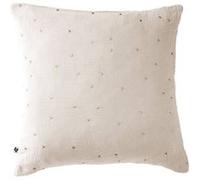OUREA MOTIF - Taie d'Oreiller 60x60cm Gaze de Coton Pampa à Pois Dorés -