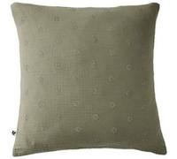 OUREA MOTIF - Taie d'Oreiller 60x60cm Gaze de Coton Romarin à Fleurs Ajourées -