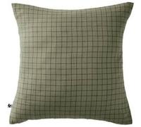 OUREA MOTIF - Taie d'Oreiller 60x60cm Gaze de Coton Romarin à Petits Carreaux -