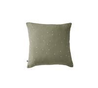 OUREA MOTIF - Taie d'Oreiller 60x60cm Gaze de Coton Romarin à Pois Dorés -
