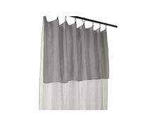 OUREA - Rideau Ajustable 140x300 cm Gaze de Coton Nuage + 8 Anneaux Pince - Altobuy