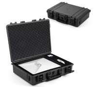 OURHZTB Boîtier rigide étanche IP67 pour Starlink Mini, résistant aux chocs, boîte de rangement pour mini Starlink Dish, béquille, alimentation, adaptateur de tuyau, câbles et accessoires, Noir