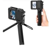 OURHZTB Cage à lapin en métal avec perche à selfie pour DJI Osmo Nano, photographie de rue, poignée Vlog avec extension de fixation griffe froide pour lumières de remplissage et accessoires de