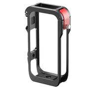 OURHZTB Cage de caméra verticale horizontale pour accessoires Insta360 X6 | Cadre de protection en alliage d'aluminium avec support intégré pour griffe froide, trous de vis de 0,6 cm et interface