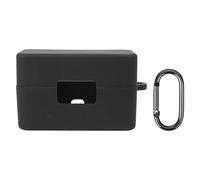 OURHZTB Coque de protection en silicone compatible avec DJI Mic Mini sans fil, étui de chargement pour microphone sans fil, anti-rayures et anti-chute, avec accessoires à mousqueton, Noir , Coque de
