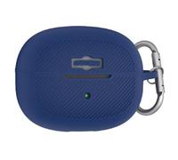 OURHZTB Coque de protection en silicone compatible avec les écouteurs SHOKZ OpenDots One, souple antichoc et anti-chute avec porte-clés (bleu)