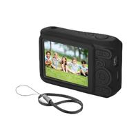 OURHZTB Coque en silicone compatible avec appareil photo numérique Kodak PIXPRO FZ45, coque de protection en silicone souple anti-rayures avec découpes précises pour appareil photo avec dragonne, Noir