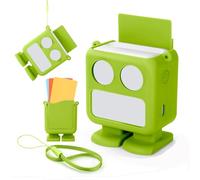 OURHZTB Coque en silicone compatible avec Yoto Mini Player, étui de protection avec porte-cartes et poignée pour accessoires de lecteur de musique audio (vert)